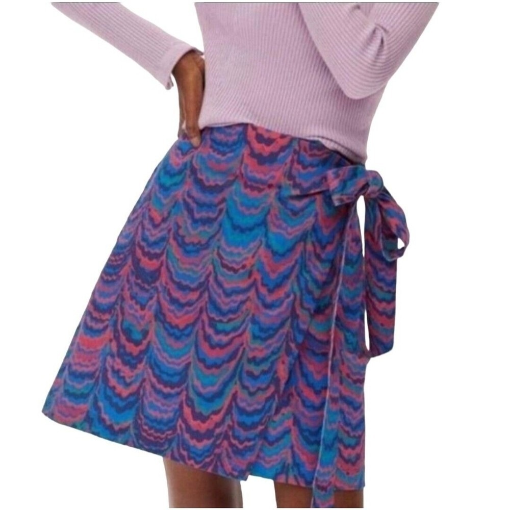 PORRIDGE Iris Wrap Mini Skirt SMALL Anthropologie